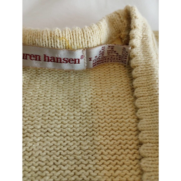 Lauren Hansen Summer Spring Garden Sweater Vest Medium Knit 90s Unique Grandma - Picture 10 of 11